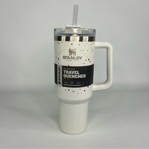 Stanley 40 oz Big Grip Adventure Quencher Tumbler Terrazzo Pearlescent White